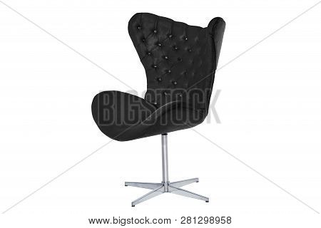 Velvet Fabric And Wood Armchair Modern Designer