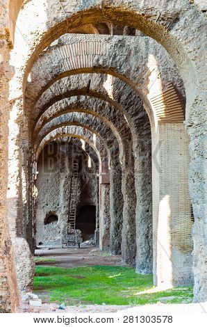 Arches Gallery Hall In The Domus Severiana Which Is The Modern Name Given To The Final Extension To 