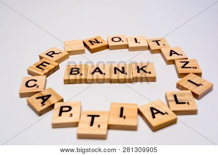 Concept Of Bank Recapitalization On Isoalated Background.
