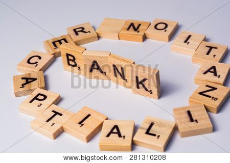 Concept Of Bank Recapitalization On Isoalated Background.