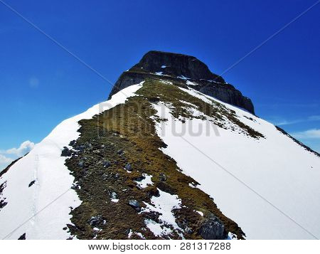 Alpine Peak Zuestoll In The Churfirsten Mountain Range, Between The Toggenburg Region And Lake Walen