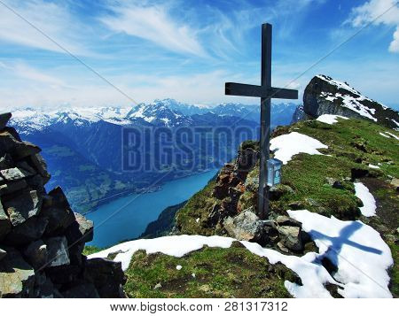 Alpine Peak Zuestoll In The Churfirsten Mountain Range, Between The Toggenburg Region And Lake Walen