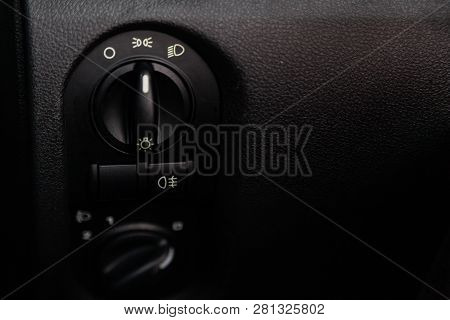 Novosibirsk, Russia -january 30, 2019:  Lada Kalina, Close-up Of The  Buttons. Photography Of A Mode