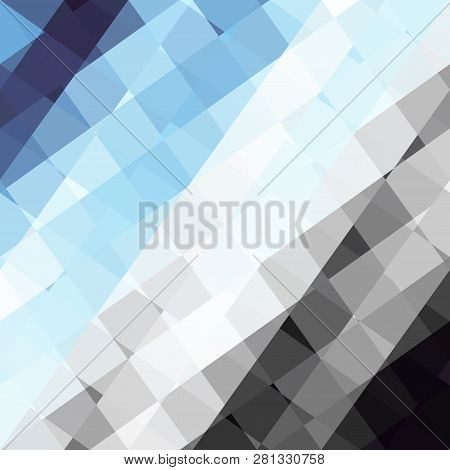 Geometric Abstract Pattern In Low Poly Style.
