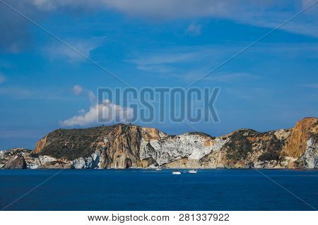 Wild Coast Of Ponza Island In Lazio, Italy
