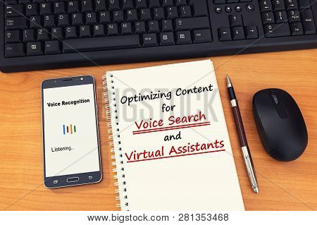 Search Engine Optimization Strategies For Marketers To Optimize Content For Voice Search. People Sea
