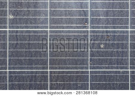 Dirty Dusty Solar Panels Top View This Will Reduce The Efficiency Of The Pv Modules