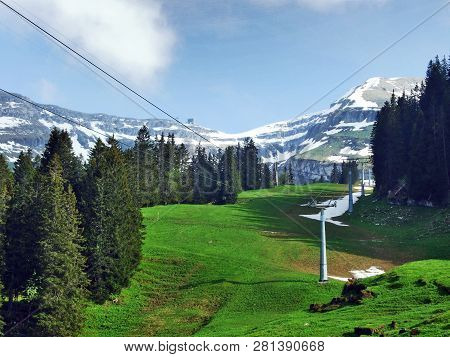 Mountain Railway Alp Sellmatt Or Bergbahn Alp Sellamatt In The Toggenburg Region - Canton Of St. Gal