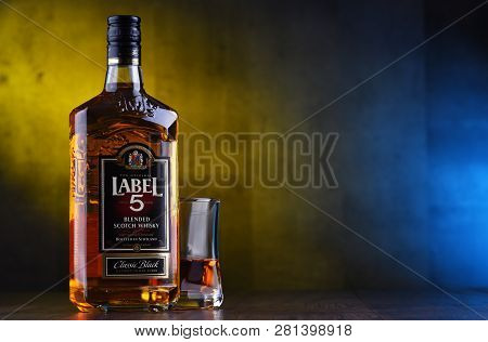 Bottle Of Label 5 Blended Scotch Whisky