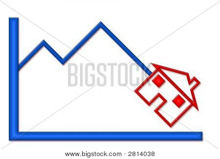 Down Graph House Image & Photo (Free Trial) | Bigstock