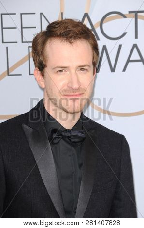 LOS ANGELES - JAN 27:  Joseph Mazzello at the 25th Annual Screen Actors Guild Awards at the Shrine Auditorium on January 27, 2019 in Los Angeles, CA