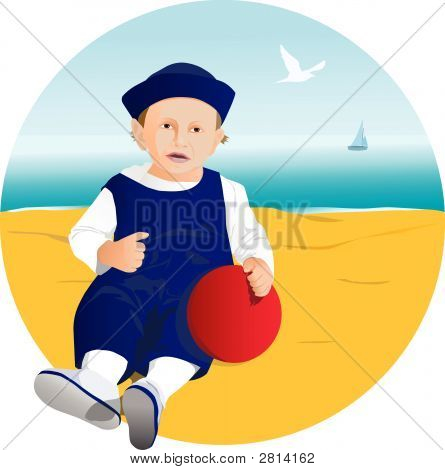 Niño en la arena