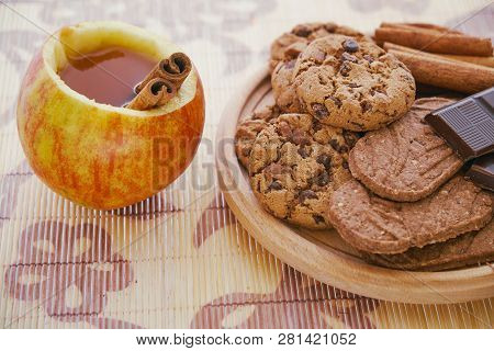 Apple Tea And Cookies