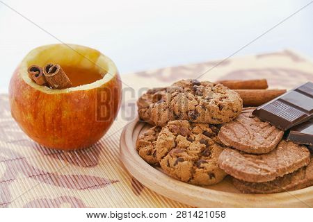 Apple Tea And Cookies
