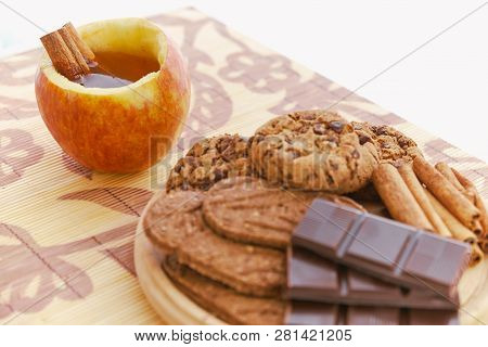 Apple Tea And Cookies