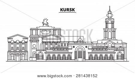 Russia, Kursk. City Skyline: Architecture, Buildings, Streets, Silhouette, Landscape, Panorama, Land