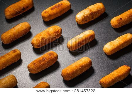 Appetizing And Delicious Tequeño Typical Snack Of Venezuelan Food