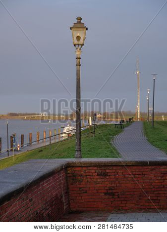 the City of greetsiel at the North sea