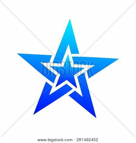 Star Color Logos, Abstract Star Color Icons, Star Ratings, Ratings. Astrological Star Symbol. Star I