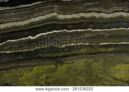 Interesting Texture Of The Stone With Stripes, Onice Fantastico