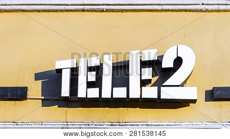 Vladimir, Russia-september 27, 2017: Logotele2 Is An International Telecommunications Company.