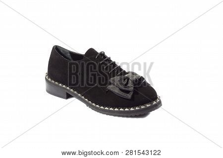 Elegant Pair Of Womans Shoes Isolated On A White Background
