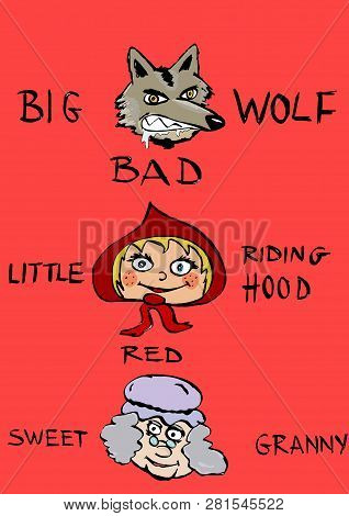 Little Red Riding Hood Characters Set Images