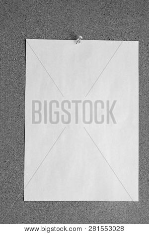 Horizontal Cork Board With Many, Sticky Notes Pinned