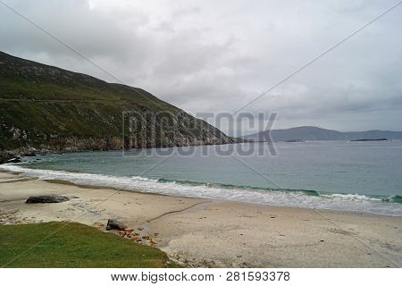 Keem Beach Is Located In Keem Bay, A Beautiful, Secluded Bay At The Westernmost Tip Of The Island.
