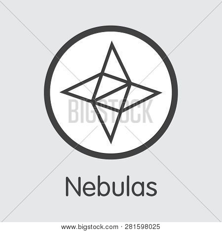 Nas - Nebulas. The Logo Of Money Or Market Emblem.