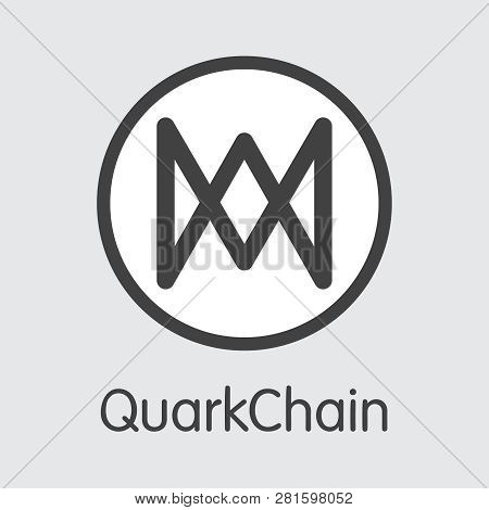 Qkc - Quarkchain. The Market Logo Of Money Or Market Emblem.