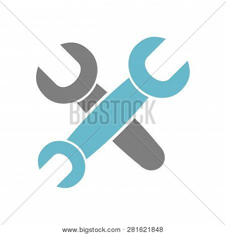 Tool Wrench Icon On White Background For Graphic And Web Design, Modern Simple Vector Sign. Internet