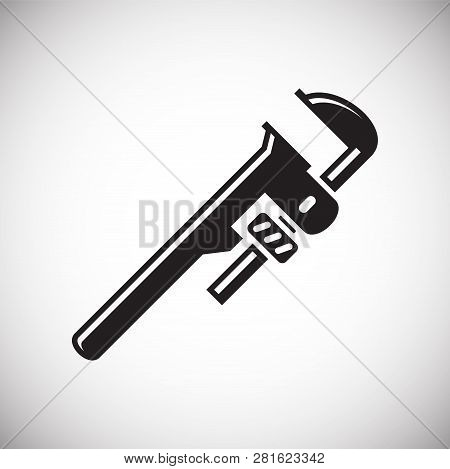 Tool Wrench Icon On White Background For Graphic And Web Design, Modern Simple Vector Sign. Internet