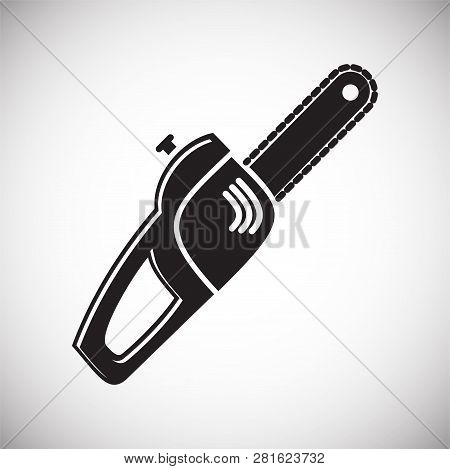 Tool Saw Icon On White Background For Graphic And Web Design, Modern Simple Vector Sign. Internet Co
