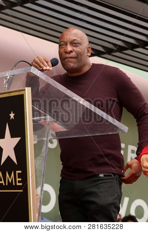 LOS ANGELES - JAN 28:  John Singleton at the Taraji P. Henson Star Ceremony on the Hollywood Walk of Fame on January 28, 2019 in Los Angeles, CA