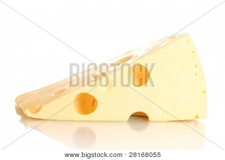 ? heese isolata on white
