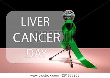 Liver Cancer And Hepatitis B - Hvb Awareness Month Ribbon, Emerald Green Or Jade Ribbon Awareness Co