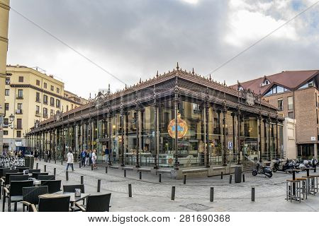 San Miguel Market On City Centre Of Madrid