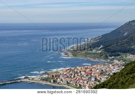 View Of The Coast Of La Guardia In Galicia