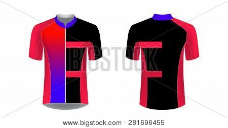 Cycling Uniform Templates. Gaming Casual Clothing Concept. Uniform For Racing, Cycling, Running, Tri