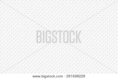 White Background Is An Illusion Of Bump And Relief, Like Plastic. Seamleess Vector Pattern.