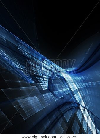 Technologia tło niebieski i czarny