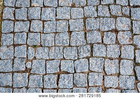 Grey Road Pavement Texture Surface Close Up