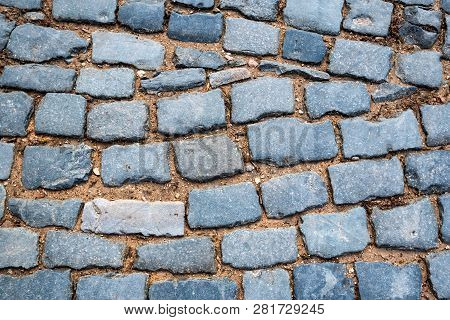 Grey Road Pavement Texture Surface Close Up