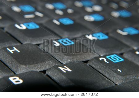 Schwarze Tastatur