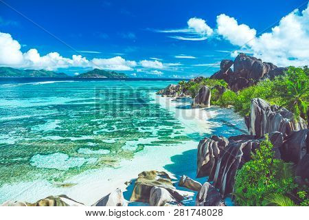 The Most Beautiful Beach Of Seychelles - Anse Source Dargent