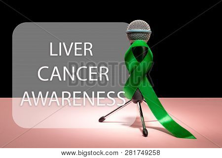 Liver Cancer And Hepatitis B - Hvb Awareness Month Ribbon, Emerald Green Or Jade Ribbon Awareness Co