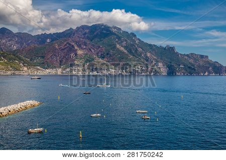Amazing Scenery Of Amalfi Coast - Salerno Province, Campania Region, Italy, Europe