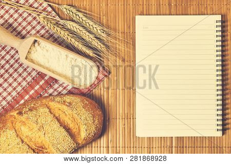 Bakery Foods And Notebook