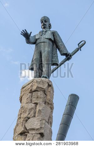 Cluj Napoca, Romania - July 31, 2018: The Statue Of Avram Iancu, Cluj-napoca, Romania